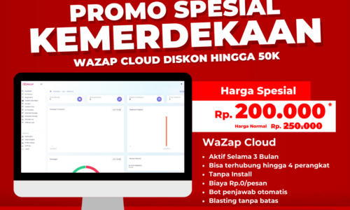 Diskon 50K WaZap Cloud