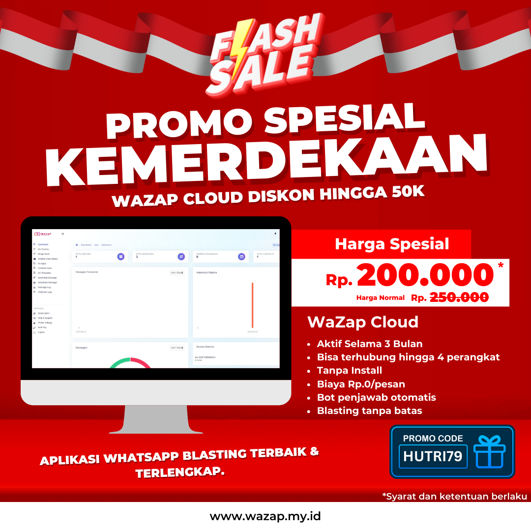 Diskon 50K WaZap Cloud